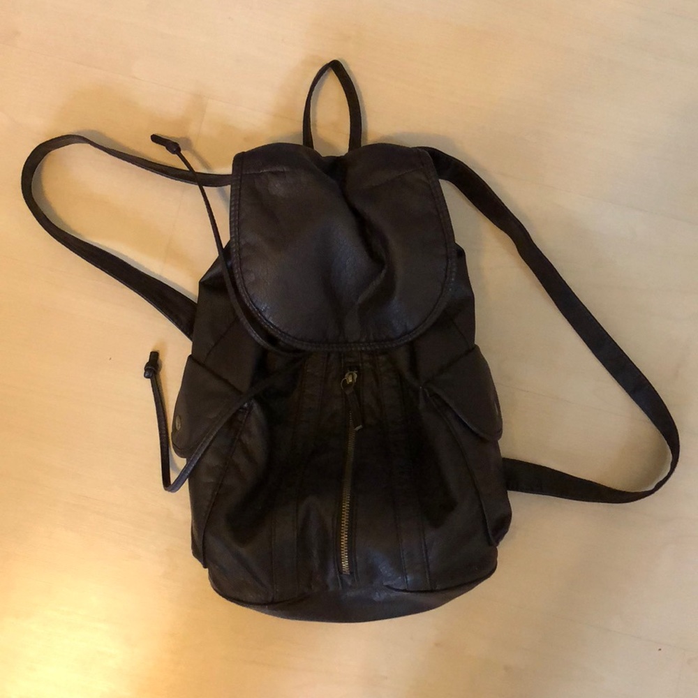 Vintage leather backpack